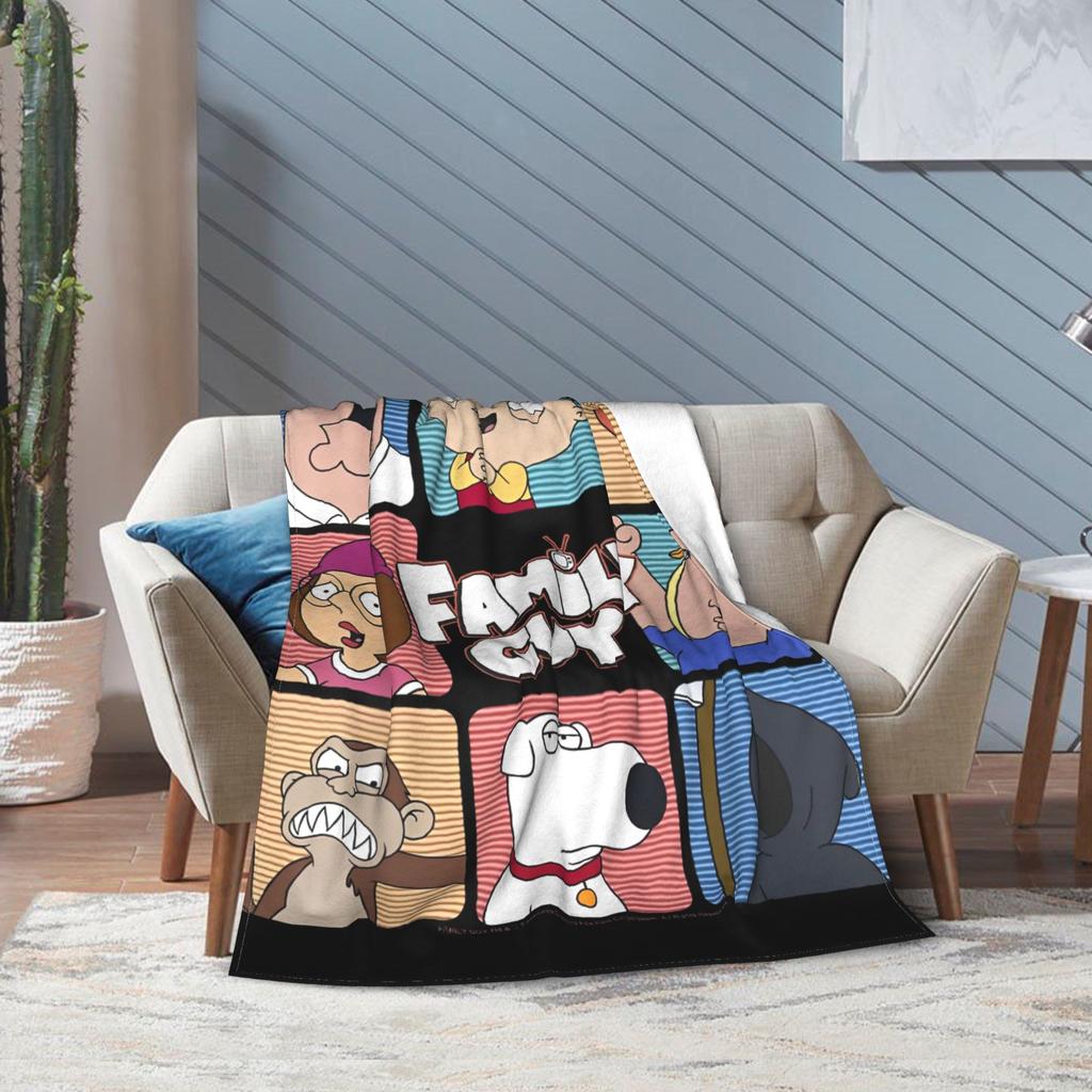 Familien Ikonische Greifen Familie Jungs Mode Decken Lustige TV Flauschig Vintage Atmungsaktiv Überwurf Mode Decke für Tagesdecke Herbst/Winter Auto