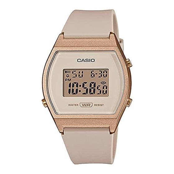 [Casio] CASIO Стандартные Цифровые Женские Часы LW-204-4A Коробка Casio Модель для Зарубежного Рынка Розово-Бежевый x Розовое Золото [Параллельный Импорт]