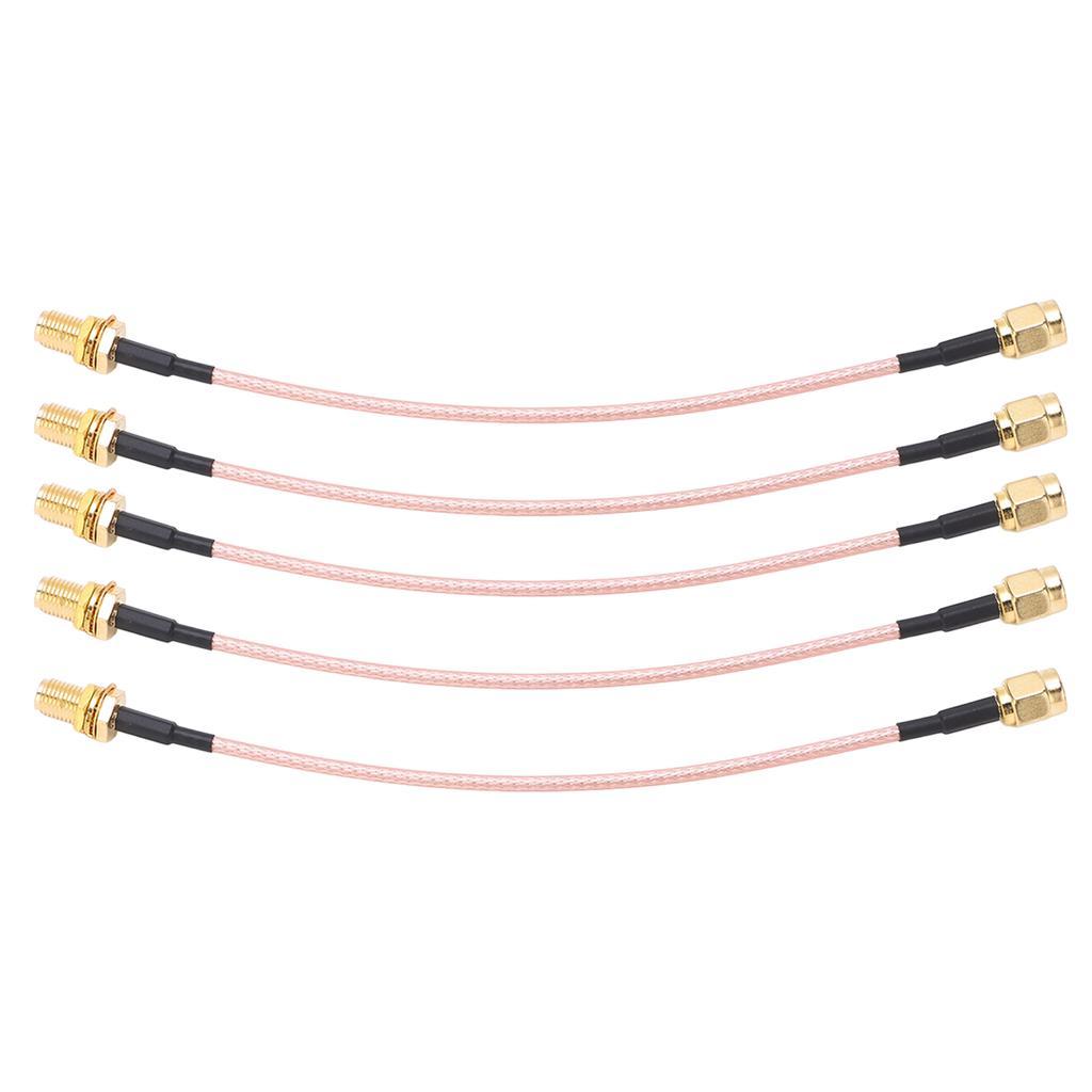 5Pcs RF Coaxial Cable SMA Male to Female Coax Adapter Line Accessory Set Kit RG316