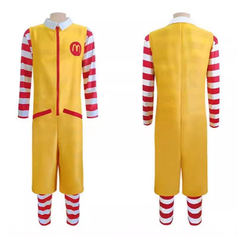 Bine ați venit costum pe costumul unchiului McDonald personaj clovn de mascaradă