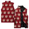 Ladies' Casual And Fashionable Sleeveless Vest Christmas Printed Cotton Jacket