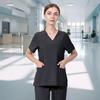 1Pc Nurse Doctor Dental Surgery Salon Spa Polyester Fiber Solid Color Medical Uniforms Hospital Isolation Gown Workwear