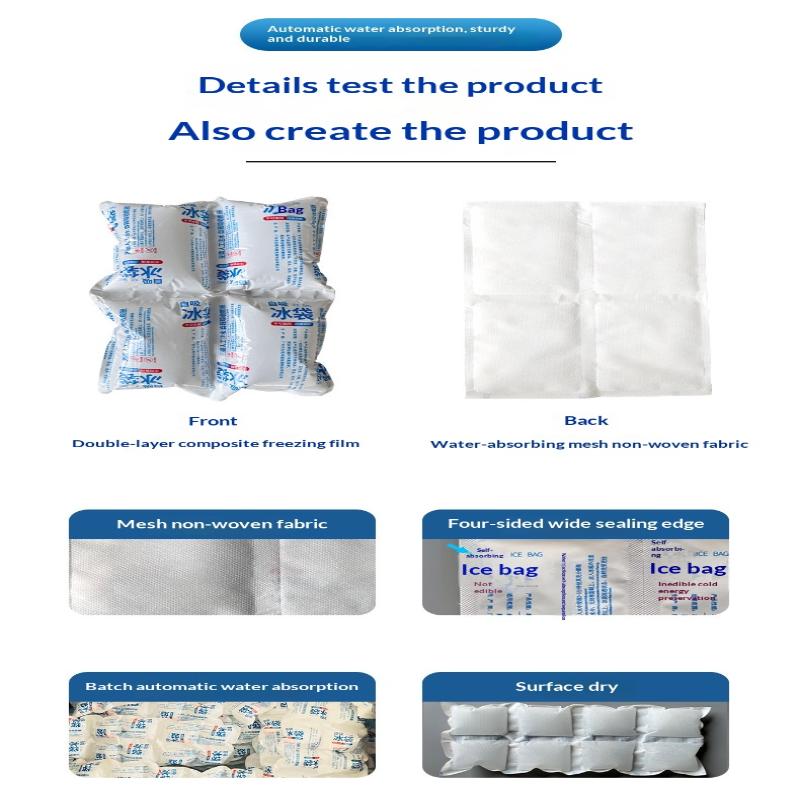 Self Chilling Reusable Gel Ice Pack For Food And Drinks Storage Ultra Absorbent For Office School Picnic Trips