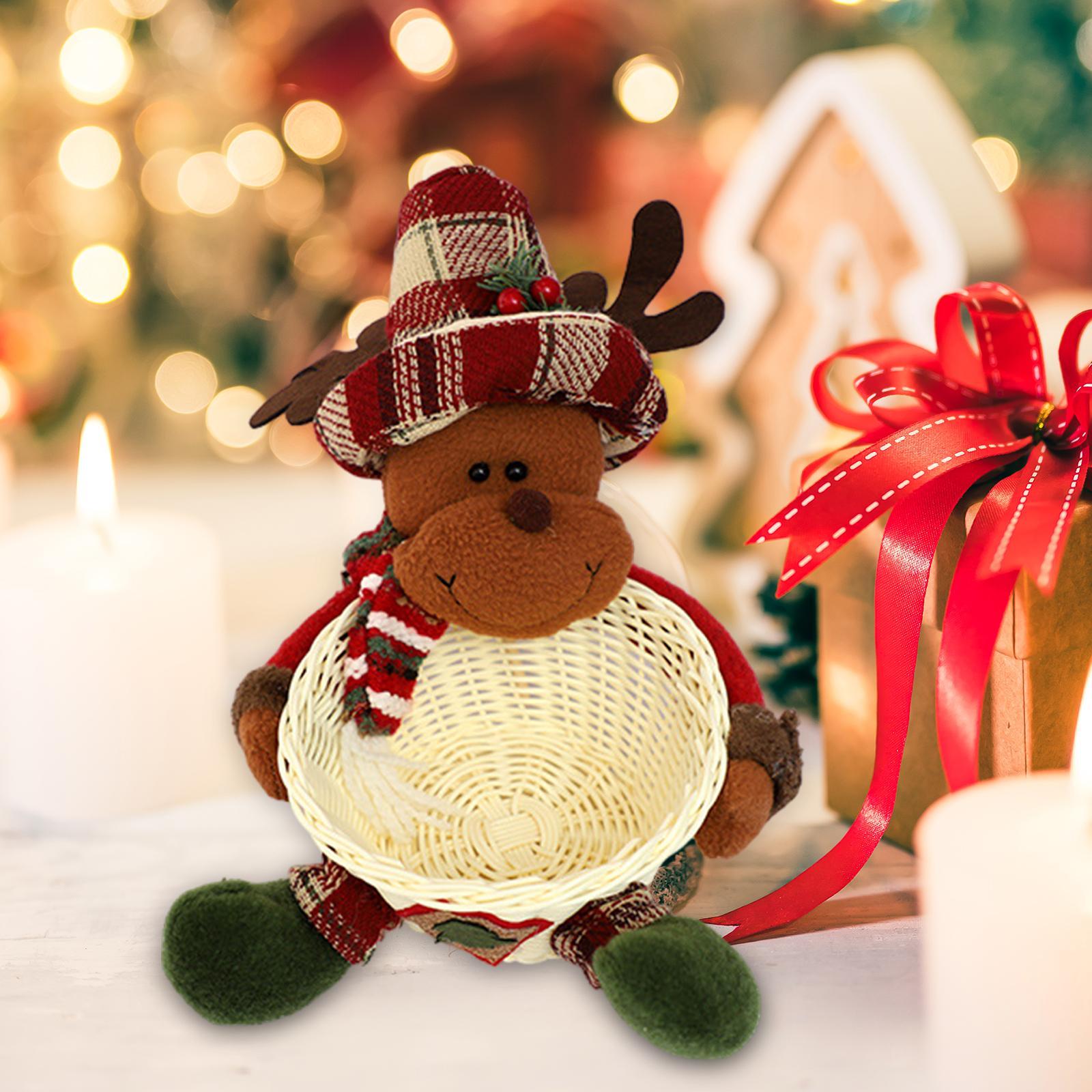 

Конфетница Рождественский декор Прекрасный многофункциональный контейнер для сахара Украшение для стола для детей Книжная полка Праздничный подарок ТВ-тумба