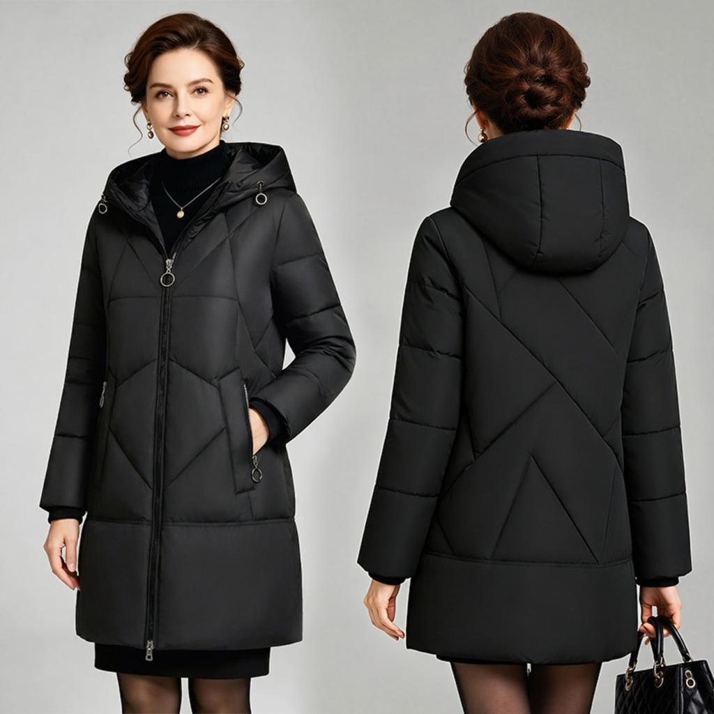 Women's Down Coats - Winter Women Loose Cotton Padded Jacket, Fashion Versatile Warm Puffer Coat For Mom