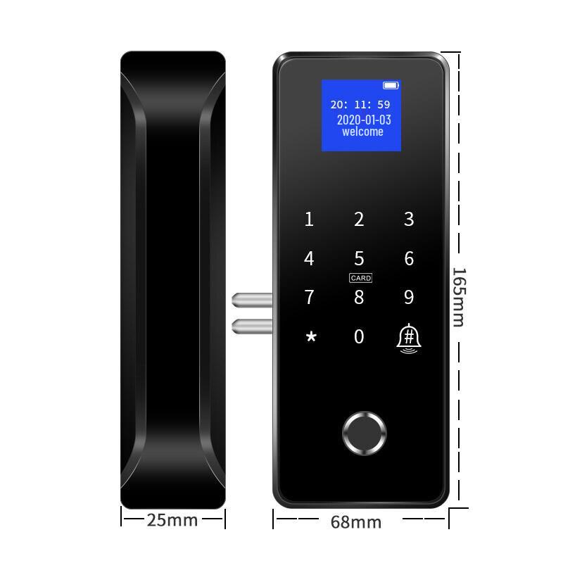 Realand ZD208 Smart Fingerprint Glass Door Lock