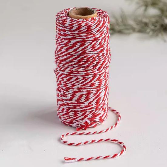 Cotton Bakers Twine 328FT Packing String Christmas Cotton Rope Cord for Tying Cake And Pastry Boxes DIY Crafts Gift Wrapping