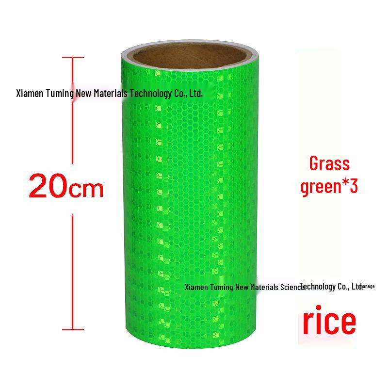 Night Safety Anti-Collision Reflective Strips - Traffic Warning Stickers with Microprismatic Film