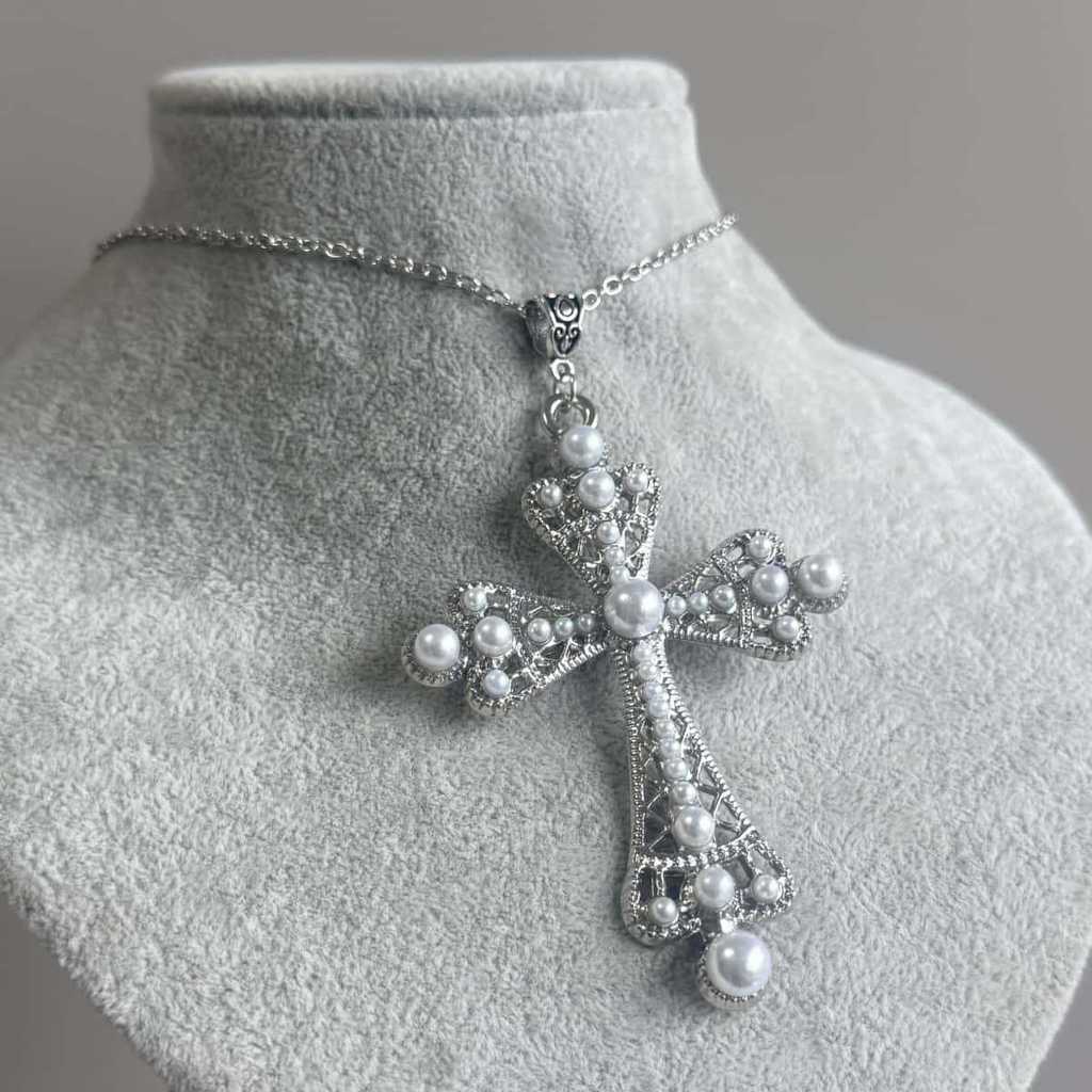 Cross Pendant Necklace With Alloy Chain For Women Men Boho Style Summer 2026