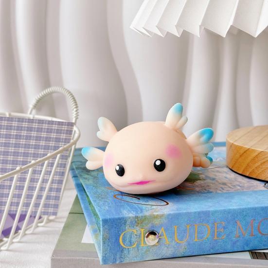 Mini Salamander Stress Ball Soft Stretchy Cartoon Salamander Anxiety Relief Toy Decompression Animal Fidget Toy