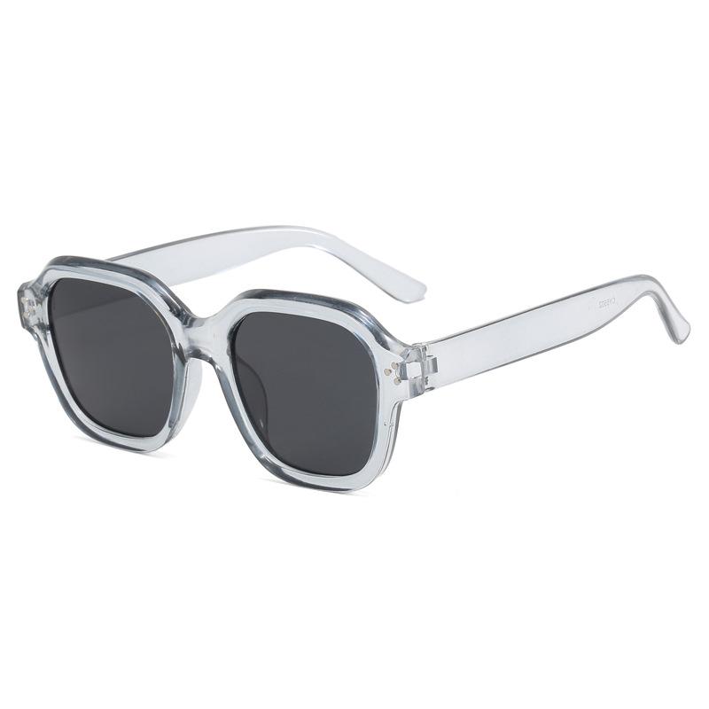 

JYL TS Square Sunglasses With Rivets UV Protection Face Slimming Style B5502 A-119 курсант синій колір