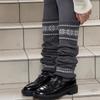 Winter Wool Leg Warmers Women Warm Knitted Foot Cover Knee Socks JK Lolita Girls Long Socks Stockings Leg Warmers Autumn Sock