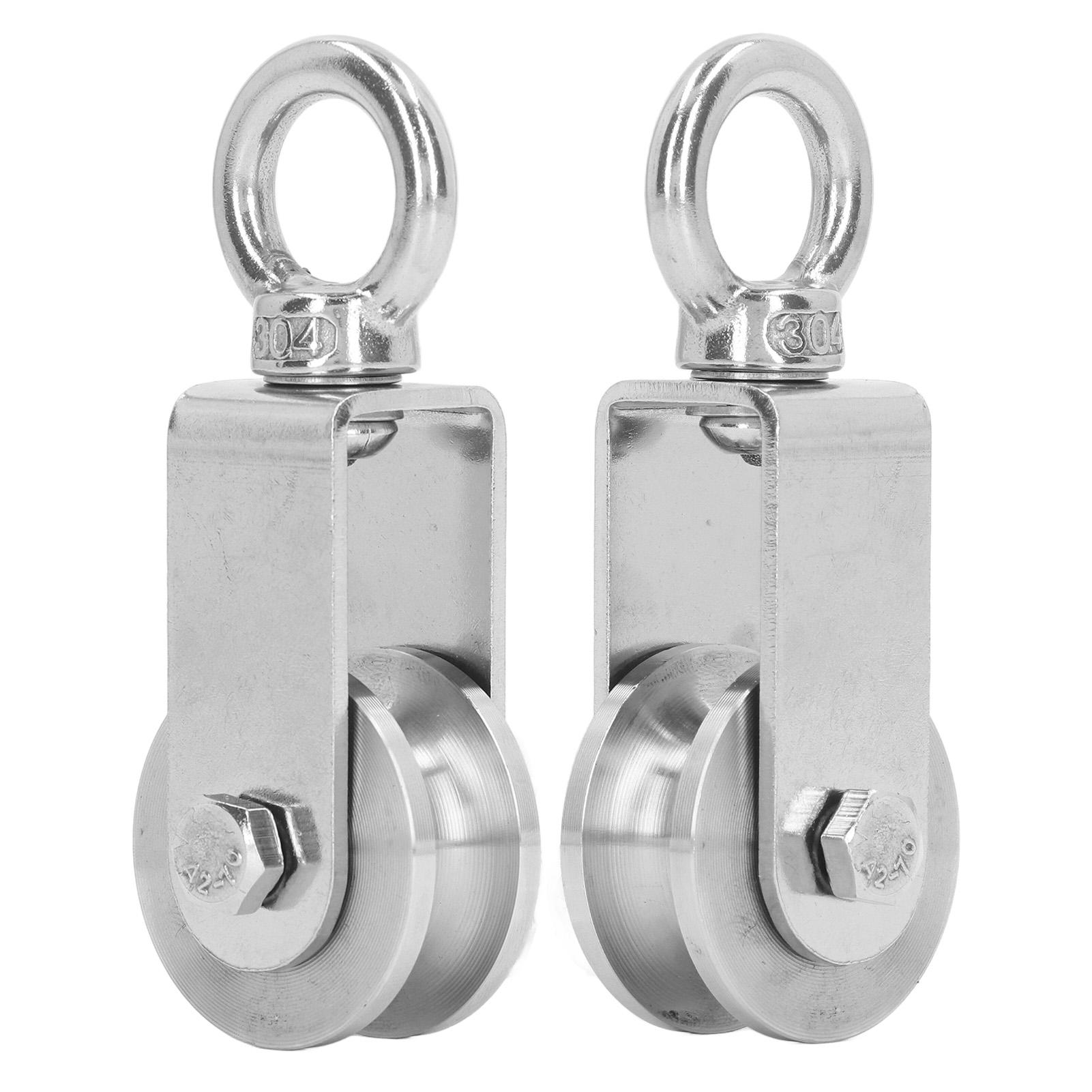

2 шт. Кабельные шкивы Вращение на 360 градусов Ролики из нержавеющей стали Встроенные двойные подшипники