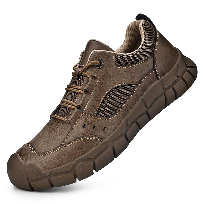 

Fashion Breathable men s leather shoes Comfortable Classic Style Outdoor Travel Walking Daily luxury Office shoes Leisure New Hot 46 коричневый