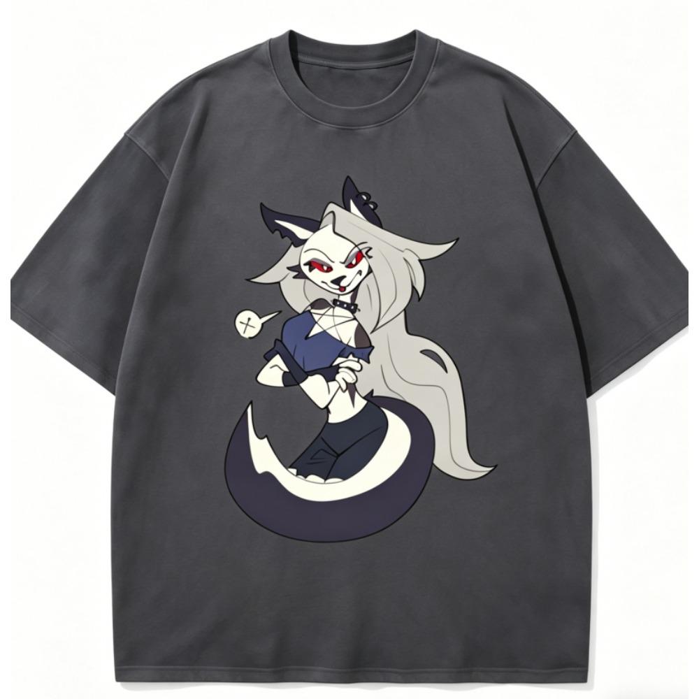 Helluva Loona Anime Milovník Praná Tričko Celoroční oblečení vysoká kvalita osobnost Oblečení Velikost Plus Unisex Nový Model Pár triček