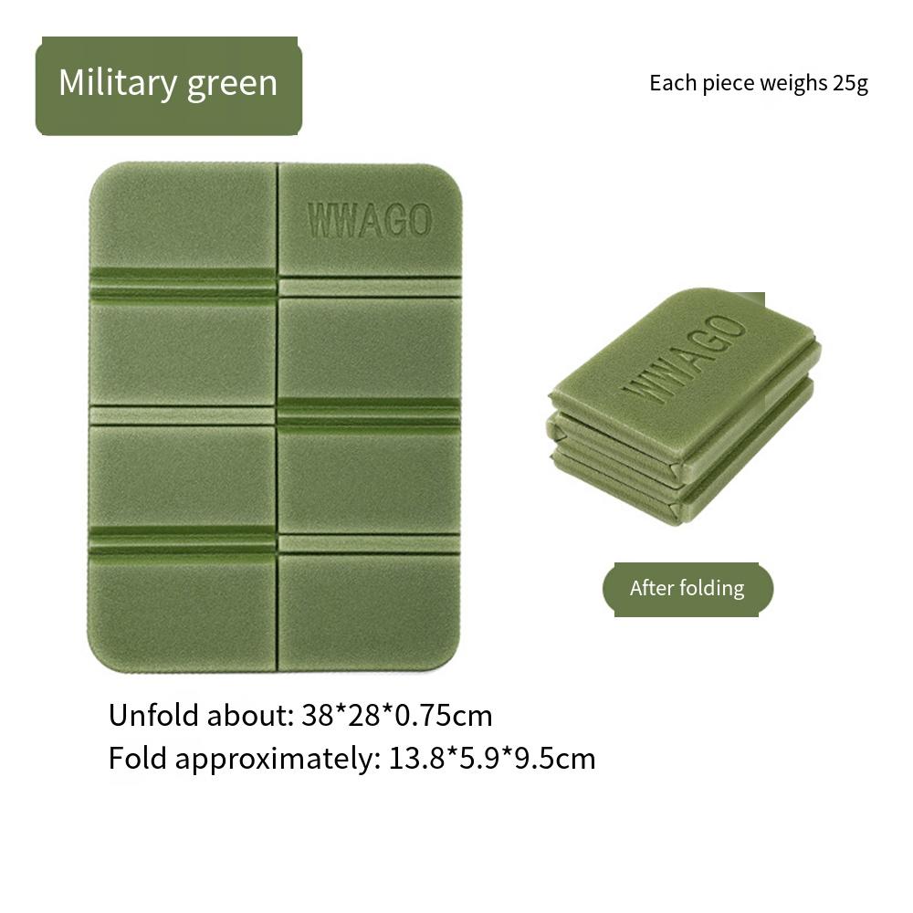 2Pcs Outdoor Mini Folding Mat Lightweight Waterproof XPE Foam Sitting Pad for Camping Hiking Picnic Sports Cushion etc