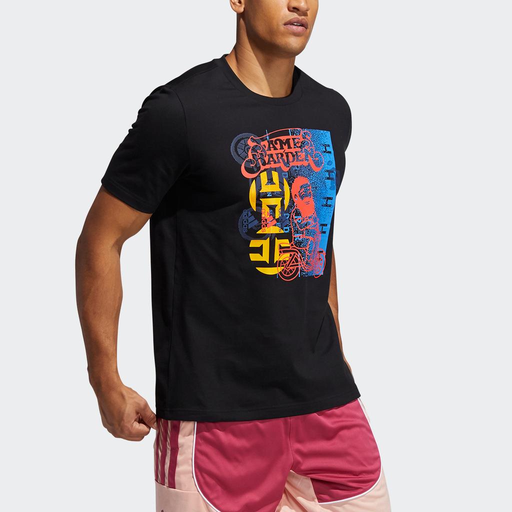 Adidas Hdn Avatar Basketball Sports Casual Short Sleeve T-Shirt Men Tops Black GP3429
