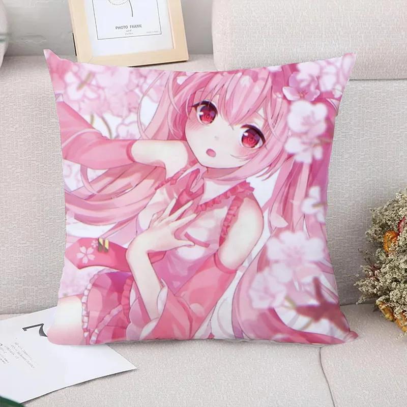 Body Pillow Cover  M-Miku Cushion Covers for Bed Pillows Car Decoration Sofa Cushions Decorative Pillowcase Fall Decor Home