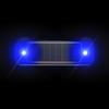 Universal Solar Powered Warning Strobe Light Wireless Vibration Sensor Anti Rear End Signal Lamp For Car Auto Motorcycle