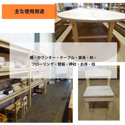 Japanese Cypress Wood Planks, 30mm X 40mm X 100mm, 3-Sided Knotless, Set of 6