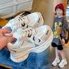 Boys Net Shoes 2025 Spring and Autumn New Mesh Dad Shoes Net Shoes Breathable Fashion Girls Hollow Sports Shoes Trendy Brand