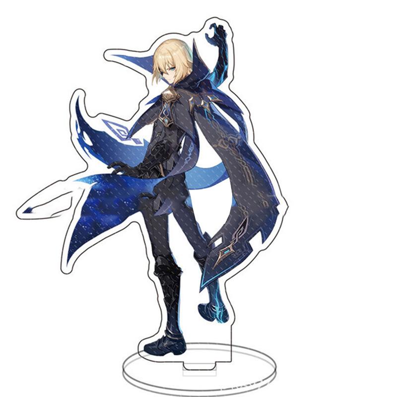 Game Genshin Impact Acrylic Figure Stand Klee Keqing Ganyu Display Desktop