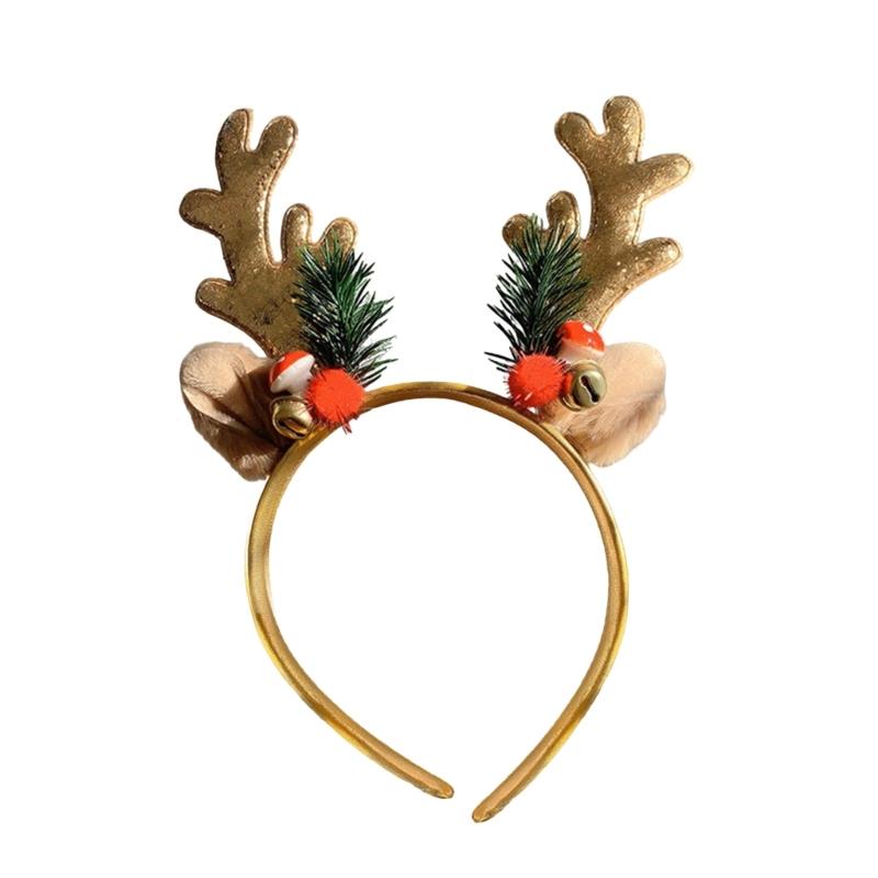 Verstellbares Weihnachts-Schneeflocken-Haarband Feiertagsparty Zusammenkünfte Kopfschmuck für Frauen und Mädchen