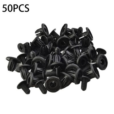 A Snug Fit with 50x 10mm Hole Car Rivet Clips for Fender Door Trim Panel