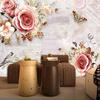 Moderne handgemalte Rosen Tapete Blumen Schmetterling 3D Wandbild Wohnzimmer Schlafzimmer Romantische Dekoration Tapete