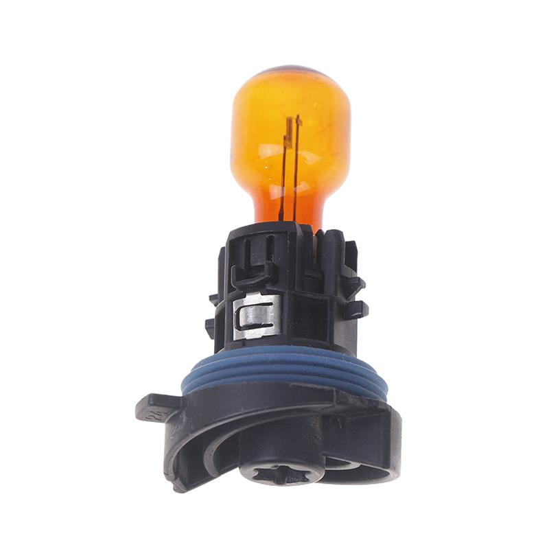 1Pcs Original Ph24Wy Halogen Lamp With Base For 3008 5008 C5 Drl Turn Signal Light Amber 12V
