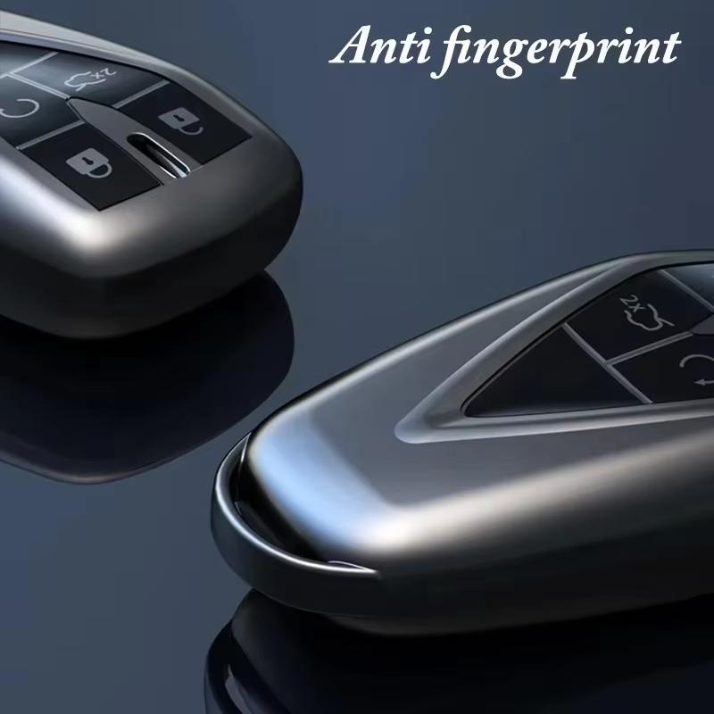 Titanium Gray For Changan Cs35 Plus Cs75Plus Cs55Plus Eado Uni-T Oushang X5 X7 Ev 5 Button Remote Car Key Case Cover Fob Holder