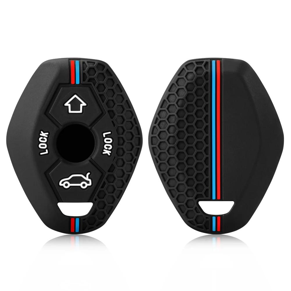 GFGE1 Silicone Car Key Cover Case Cover For BMW X5 E53 X3 F83 E46 E39 E38 E60 E63 E61 E64 Series 3 5 7 330i Z3 Z4 E85 E86 M5 325i
