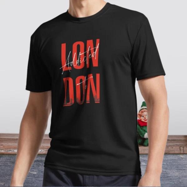 New Shirt Addicted to London I love Lon Active Logo T-Shirt Funny Size S to 5XL 3XL