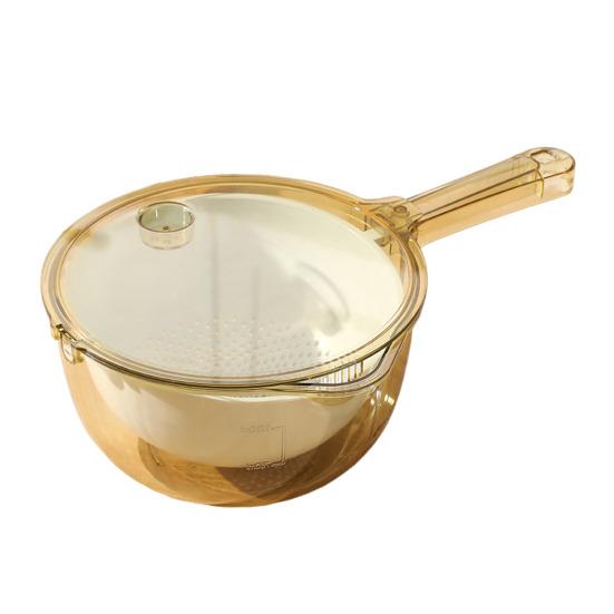 3-in-1 Fruit Strainer Basket Large Capacity Vegetable Strainer with Handle Fast Draining Kitchen Strainer Basket for Washing Drying Fruits Vegetables