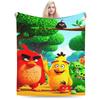 Angrys-birds Shooting Game  Blanket Soft Coral Fleece Plush Healing Gifts  Throw Blanket Rug Piece