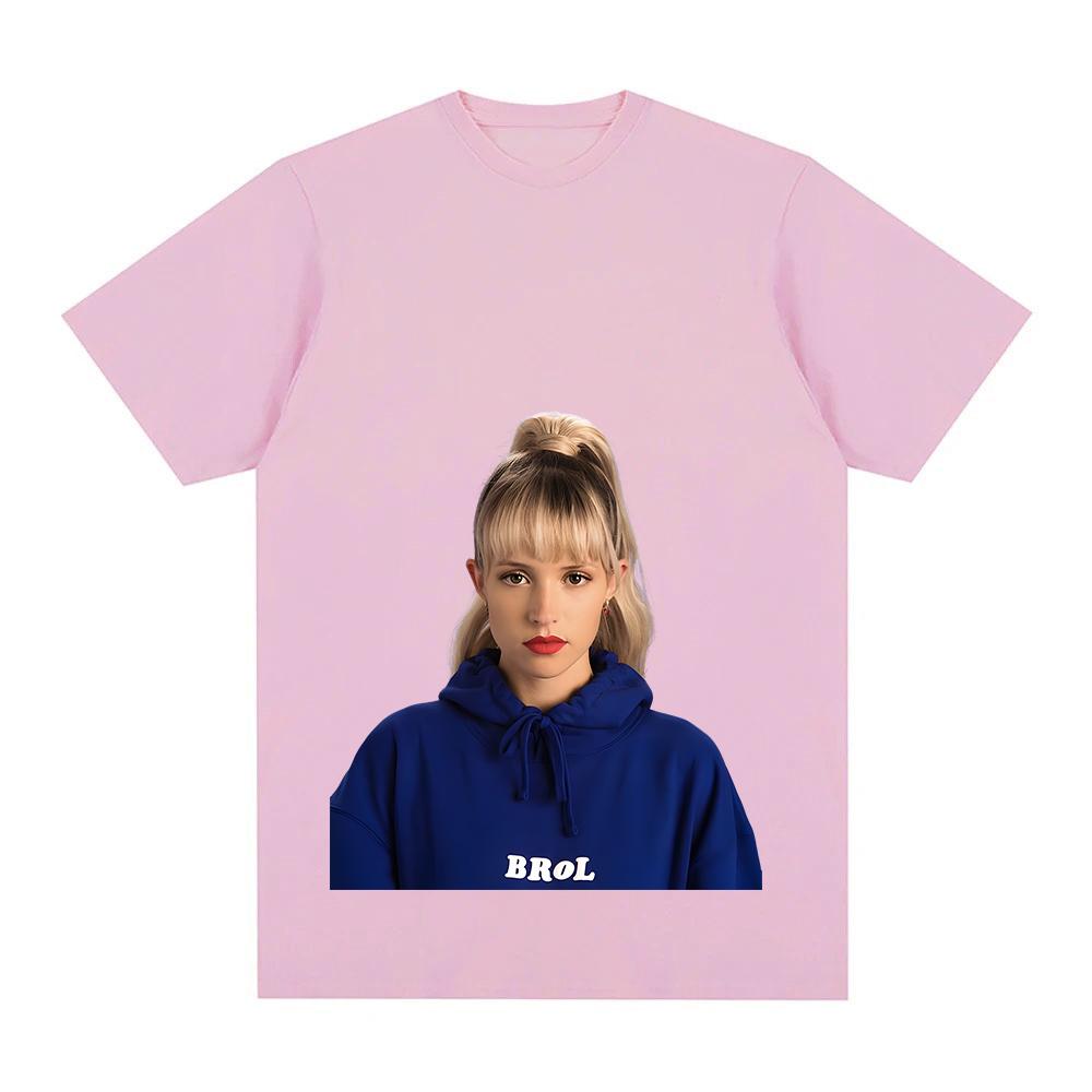 Angele Van Laeken T-Shirt Classic Portrait Graphic Printing Tee-shirt Fashion Round Neck Tops Women/men Short Sleeve Cotton Tees
