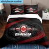 Flaming Heart Frankfurt Emblem 3PCS Bedding set,Ideal for1pc Duvet Cover And 2pcs Pillowcases Perfect for Christmas gift,Ideal for Bedroom, Dormitory