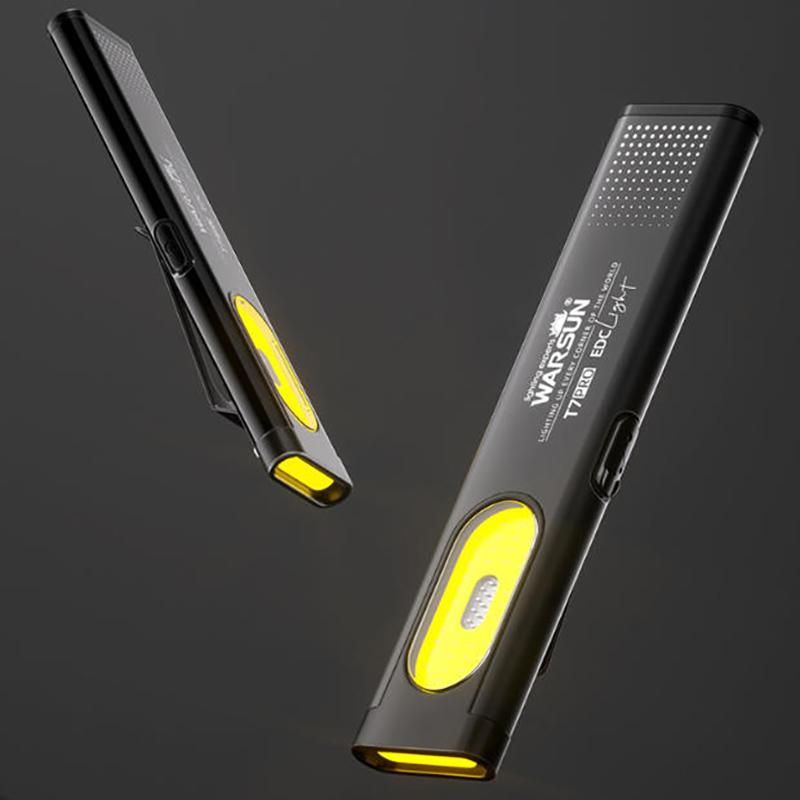 Led Keychain Flashlight Usb-C Rechargeable 600Lm Portable Mini Torch Light Pocket Lantern Flood Work Light With Magnet