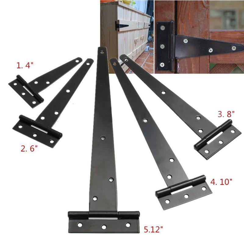 Buy Black Paint T Shape Triangle Hinge Shed Wooden Door Gate