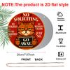 2D Flat 1pc Aluminum Decorative Piece Featuring a “No Soliciting” Design 7.87 Inches × 7.87 Inches Perfect for Decorating Bars, Kitchens, Cafes