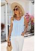 Temu 2024 Cross-Border Summer Sleeveless Chiffon Top