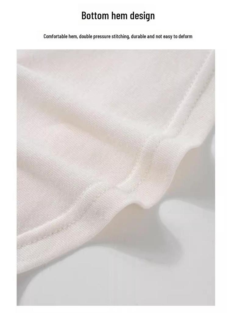 Women's White Camisole Vest: Thin, Sleeveless Top Ideal for Summer Layering or As a Standalone Piece.