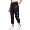 Nike Luftbedruckte Sport-Jogginghose mit Kordelzug und elastischen Bündchen Damen Unterteile Schwarz DD5426-010