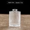 Retro Embossed Transparent Glass Vase: French-Inspired Luxury Home Decor for Living Room