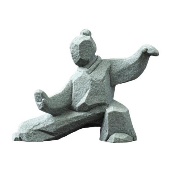 Tai Chi Sculpture Compact Kung Fu Martial Arts Decor B