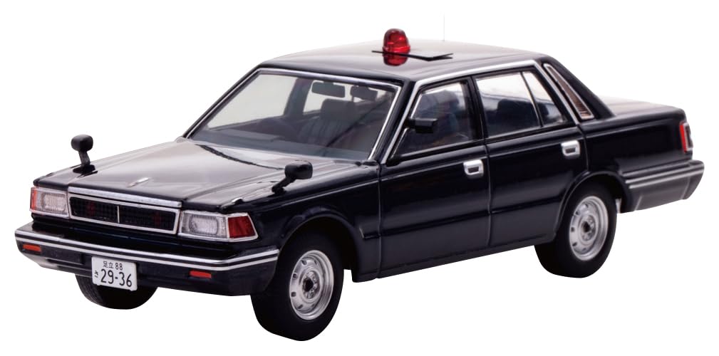 

Масштаб Nissan Cedric 1985 Автомобиль мобильной группы дорожного движения Управления дорожного движения Департамента полиции Токио Темно-синяя готовая модель H7438504 RAI S 1/43