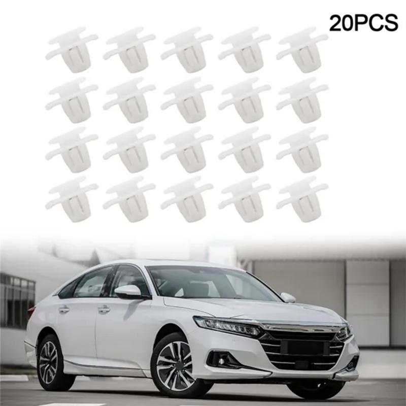 20 Pcs Lower Outer Door Weatherstrip Clip For Honda CR-V 2002-On 75315-S9A-004