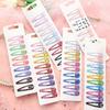 10PCS Cute Cartoon High Quality Printing Snap Hair Clips For Kids Solid Matel Hairpins Girls Hair Accessories Clips