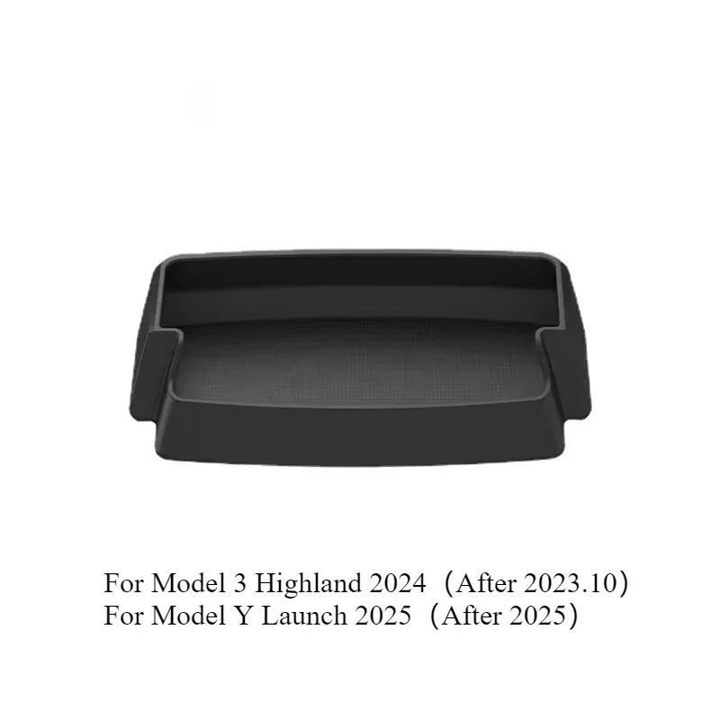 For Tesla Model Y Juniper Model 3 Highland Armrest Box Sunglasses Bag Storage Case Central Control Glasses Pocket Storage Box