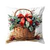 Christmas Decorations Pillowcase Printed Polyester 45X45Cm Throw Pillowcover Decorative Sofa Cushion Pillowslip Home Decor